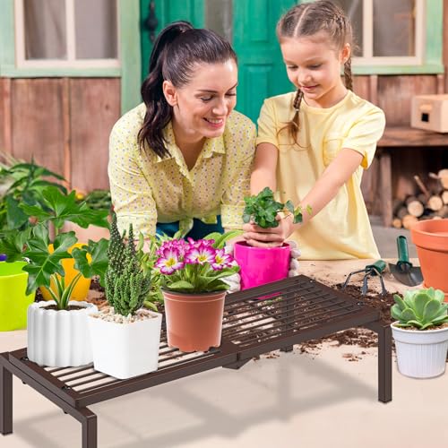1 Tier Metal Plant Stand Indoor Outdoor