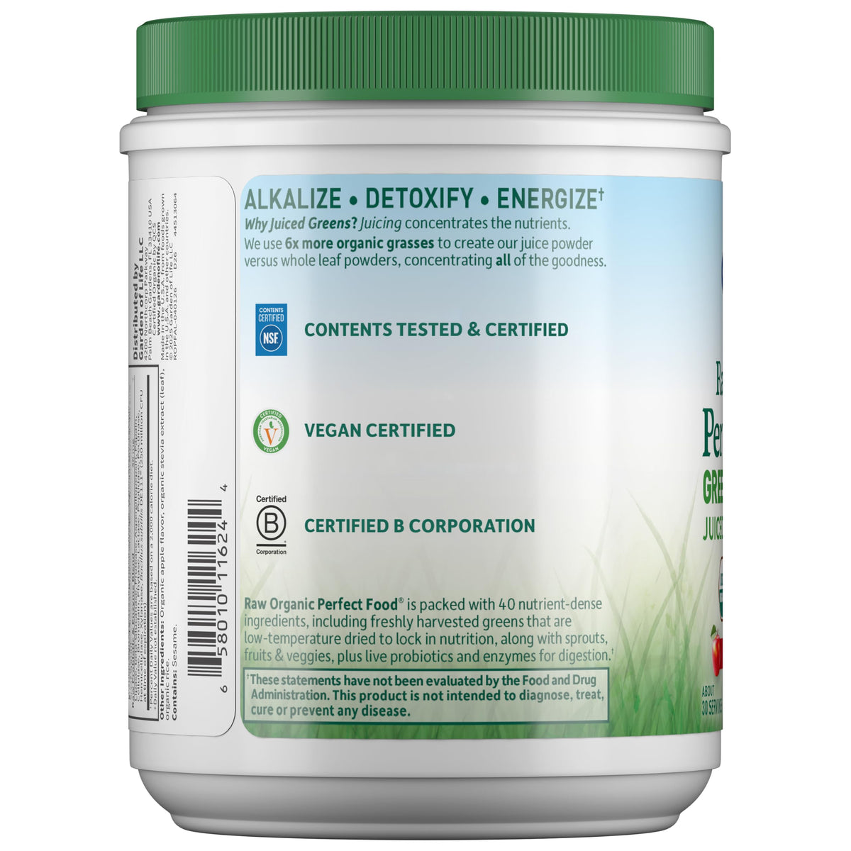 Raw Organic Perfect Food Apple Superfood Powder (8.3 Ounce)