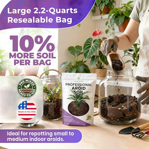 Professional Aroid Soil Mix Large 2.2 Quarts Ready to Use (Aroid Soil / 2.2 Quarts)