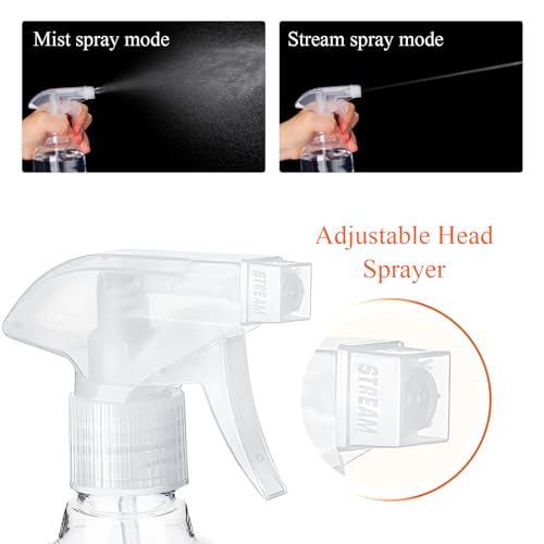 24 Pack 8 oz Plastic Small Spray Bottles with Trigger Sprayer
