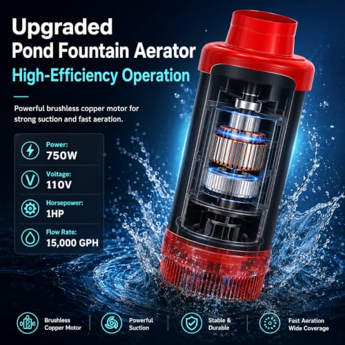 15000 GPH Pond Fountain Aerator
