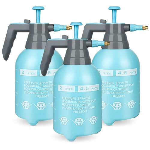 3 Pcs 1 2 Gallon Plastic Handheld Pump Sprayer (3 Count)