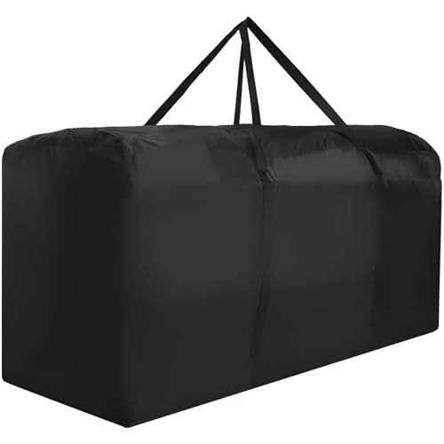 Patio Water Resistant Extra Large Protective Zippered Outdoor Cushion Furniture Storage Bag with Handles