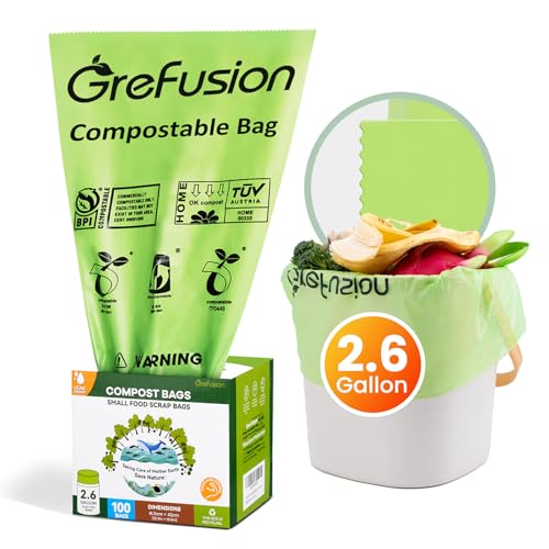2.6 Gallon Compostable Trash Bags (100 Count)