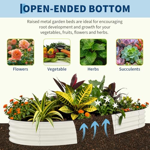 2 Pcs Raised Garden Beds Outdoor 10x4x1.5 ft (2 Count)
