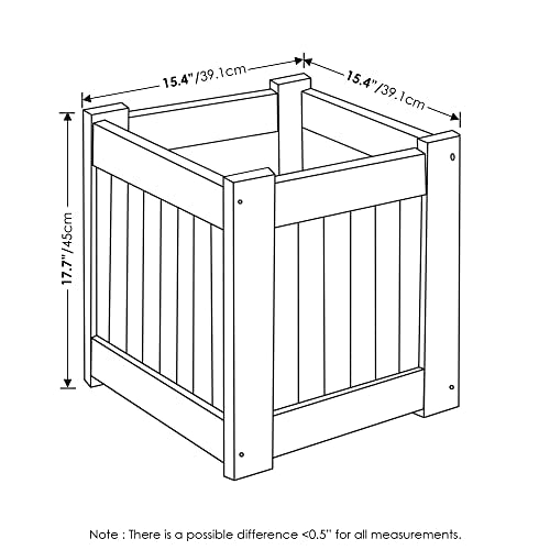 2 FG16450 Tioman Hardwood Flower Box (2 Count)