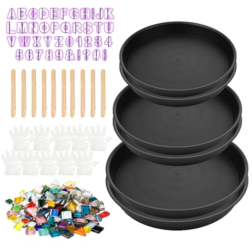 Stepping Stone Kit Includes 3 Size Cement Molds (mix)