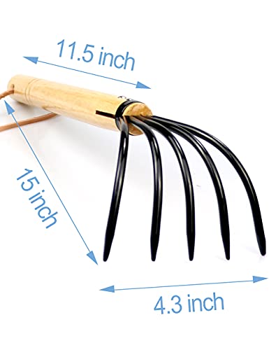 15" Gardeners Claw Rake