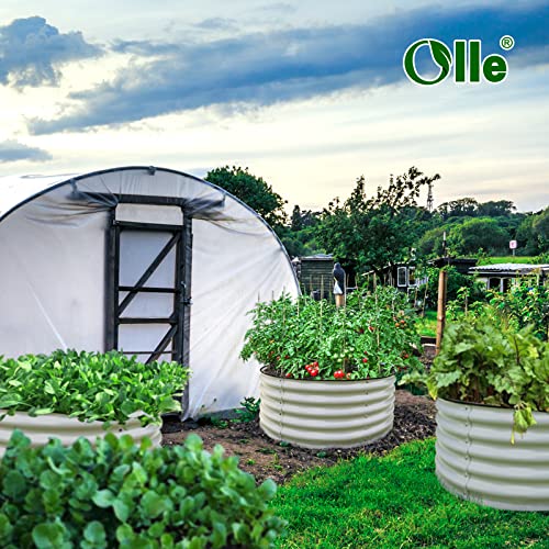 17" Tall 42" Round Metal Raised Garden Bed Kits