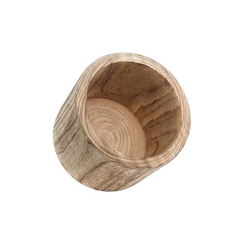 6.25'' Wood Cylinder Planter