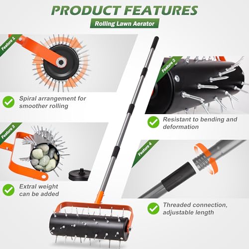Rolling Lawn Aerator