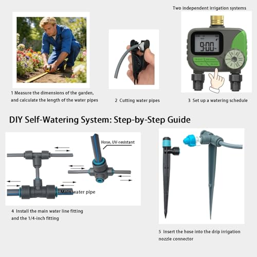 Drip Irrigation System with Water Timer
