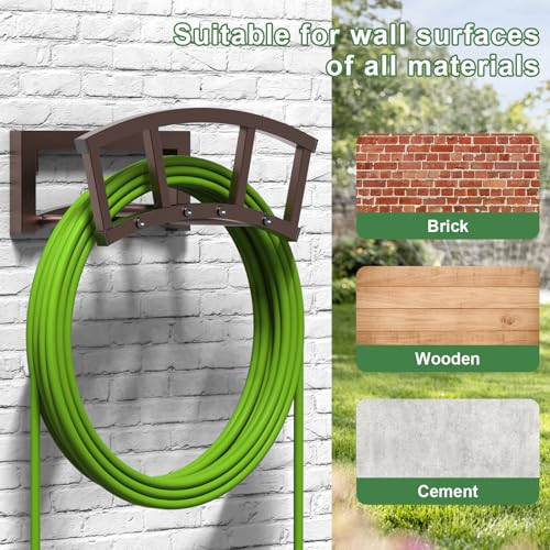 2 Pack Garden Hose Holder Wall Mounted (2 Count)