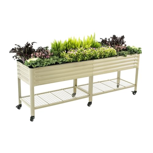 Rolling Elevated Raised Garden Bed