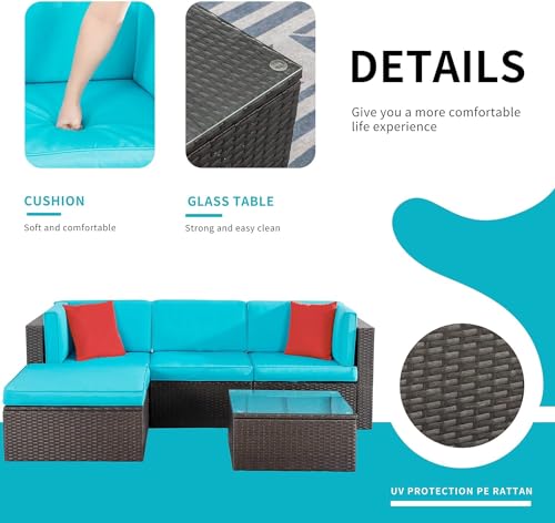 5 Pieces Patio Furniture Sets Outdoor All