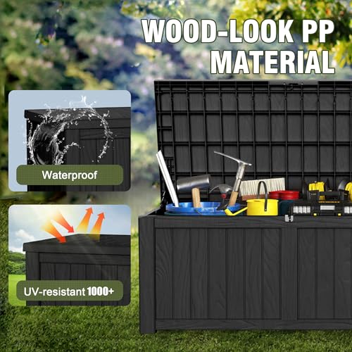 150 Gallon Lockable Resin Outdoor Storage Box