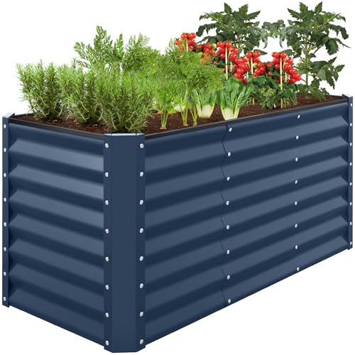 4x2x2ft Outdoor Metal Raised Garden Bed