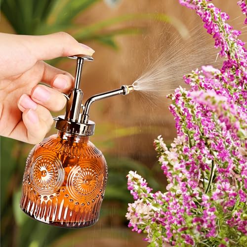 Glass Plant Mister Spray Bottle (Brown)