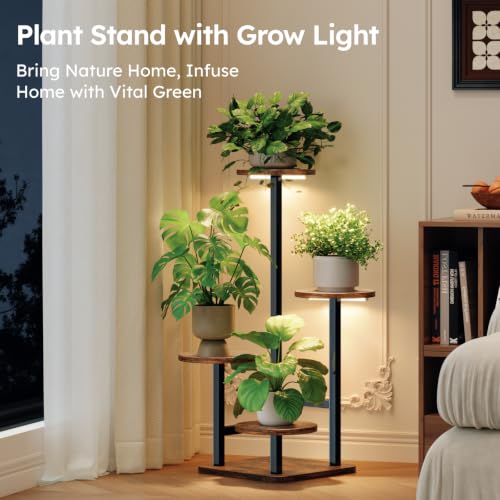 Plant Stand Indoor with Grow Light