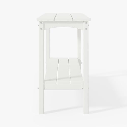 Malibu 55" Outdoor Patio HDPE Adirondack 2 (White)