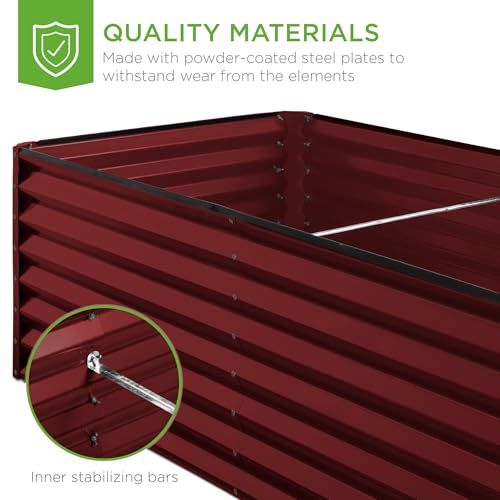 6x3x2ft Outdoor Metal Raised Garden Bed