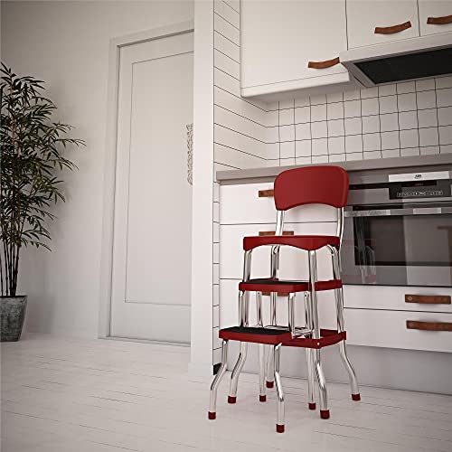 Stylaire Retro Chair + 2 (Red / Sliding Steps)
