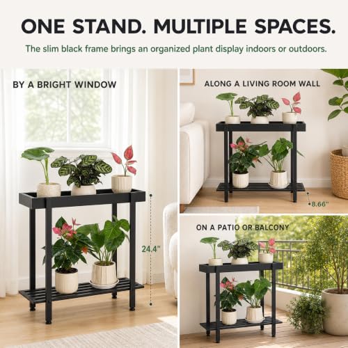 2 Tier Metal Plant Stand