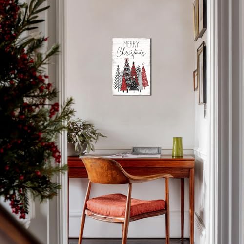 Merry Christmas Tree Canvas Wall Art (10"L x 15"W / Christmas Tree)