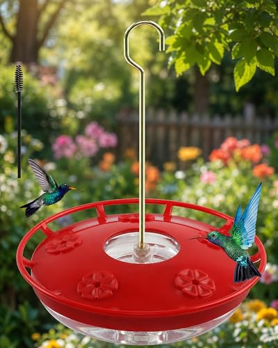 Saucer Hummingbird Feeders for Outdoors Hanging