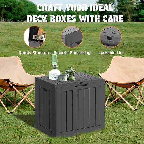 35 Gal Outdoor Storage Box Waterproof Lockable