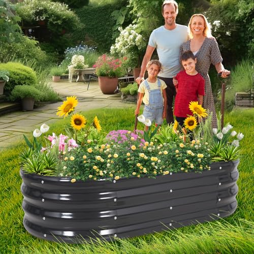 Galvanized Raised Garden Bed Outdoor (2 Count)