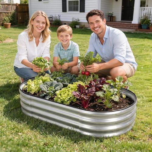Galvanized Raised Garden Bed Outdoor