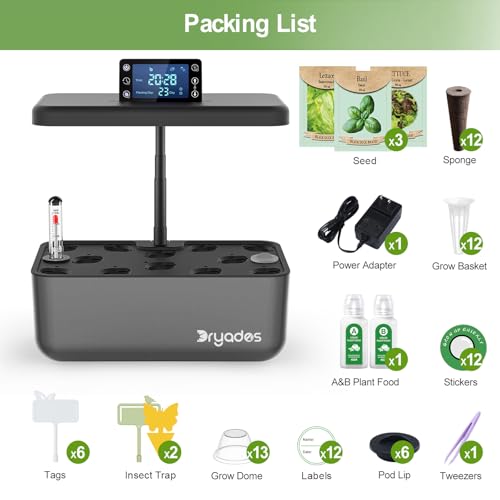 Hydroponics Growing System Kit with Seeds