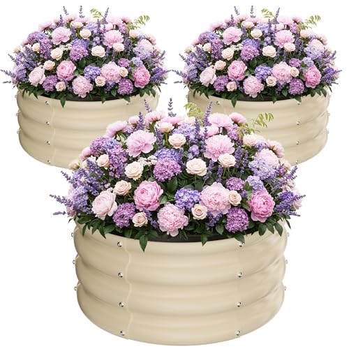 Round Raised Garden Bed (3 Count)