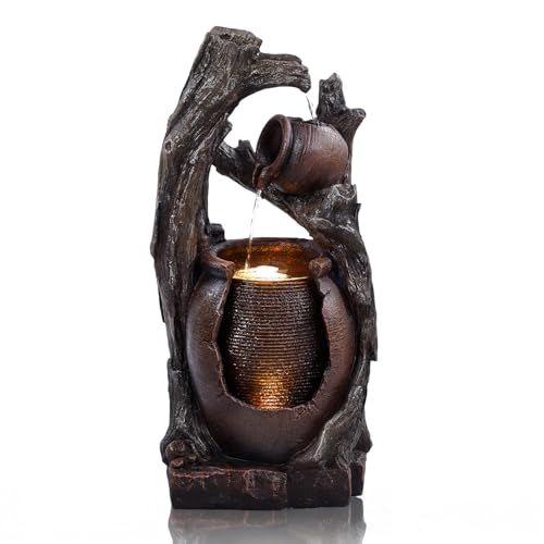 32" H Outdoor Water Fountain (32" H 2-Tier)