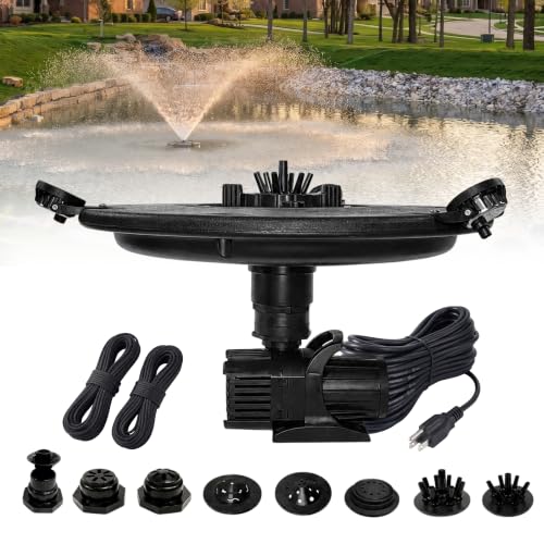3 4 HP Floating Fountain & Aerator for Ponds and Lakes with 200 ft Cord