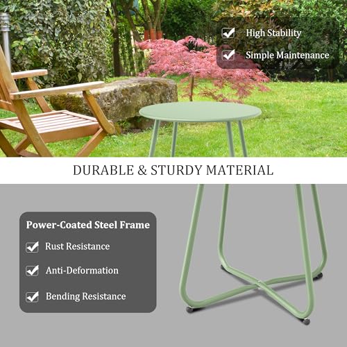 Bean Green Patio Side Table