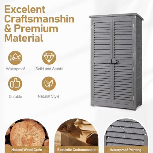 Outdoor Storage Cabinet (Gray / 63in)