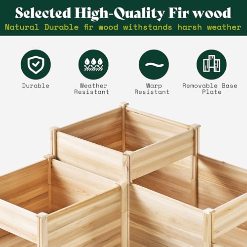 3 Tier Raised Garden Bed for Outdoor Gardening
