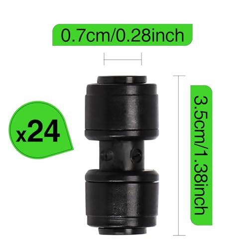 20 Pack 1 4" Drip Irrigation Coupling Connectors