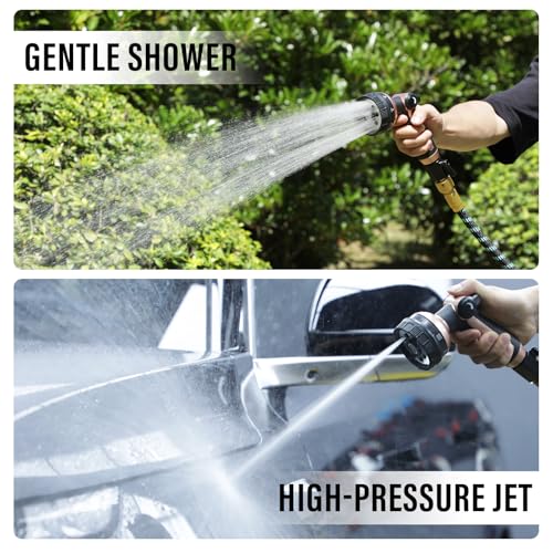 Heavy Duty Metal Garden Hose Sprayer with 8 Patterns &Thumb Control
