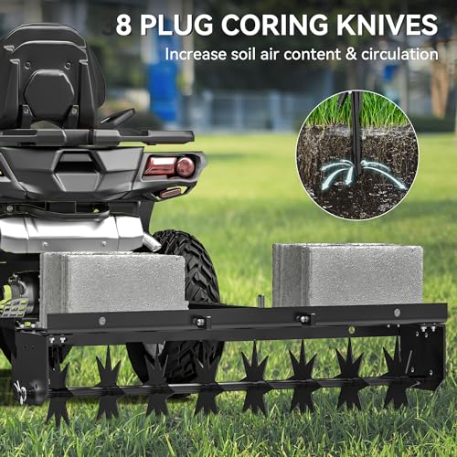 48" Lawn Aerator Tow Behind with Universal Hitch for spike Aerator