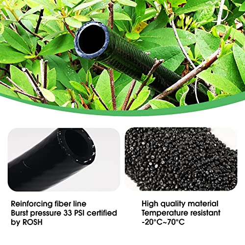 20 FT 1 2 inch Drip Irrigation Tubing Main Line Hose for Garden Irrigation System (20 Foot)