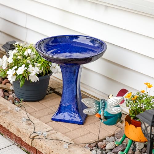 Sunnydaze Ceramic Bird Bath Bowl