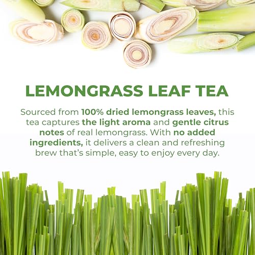 Premium Lemongrass Herbal Tea Bags (80 Count)