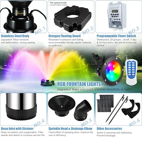Pond Fountain Aerator