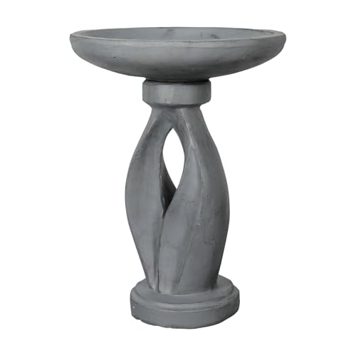 21.8" Tall Outdoor Bird Bath for Garden