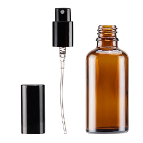 Amber Glass Spray Bottles 2oz (6 Count)