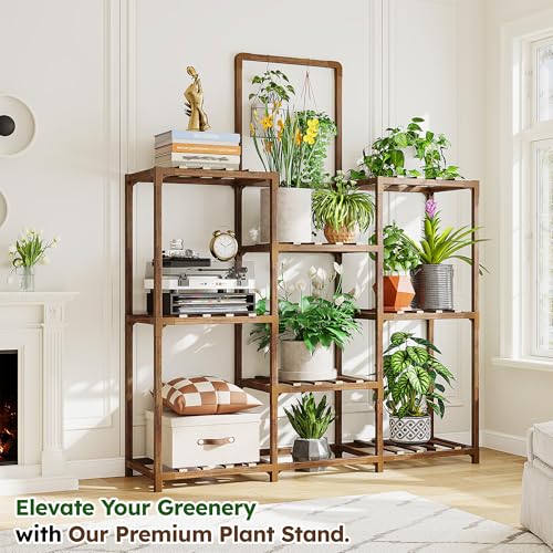 47.2" Outdoor Plant Stand with 8
