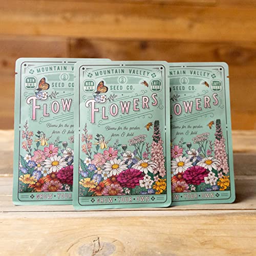 Mountain Valley Seed Co Wildflower Seeds Pollinator Collection Includes 3 (15000 Count)